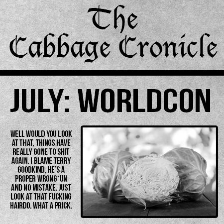 The Cabbage Chronicle: WorldCon, July SFF Releases, and The Subgenre Wars