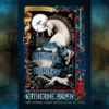 Featured image for The Unicorn Hunters by Katherine Arden. The intricate, medieval-tapestry-style illustration features a rearing white unicorn wrapped in a flowing blue banner that displays the book's title.